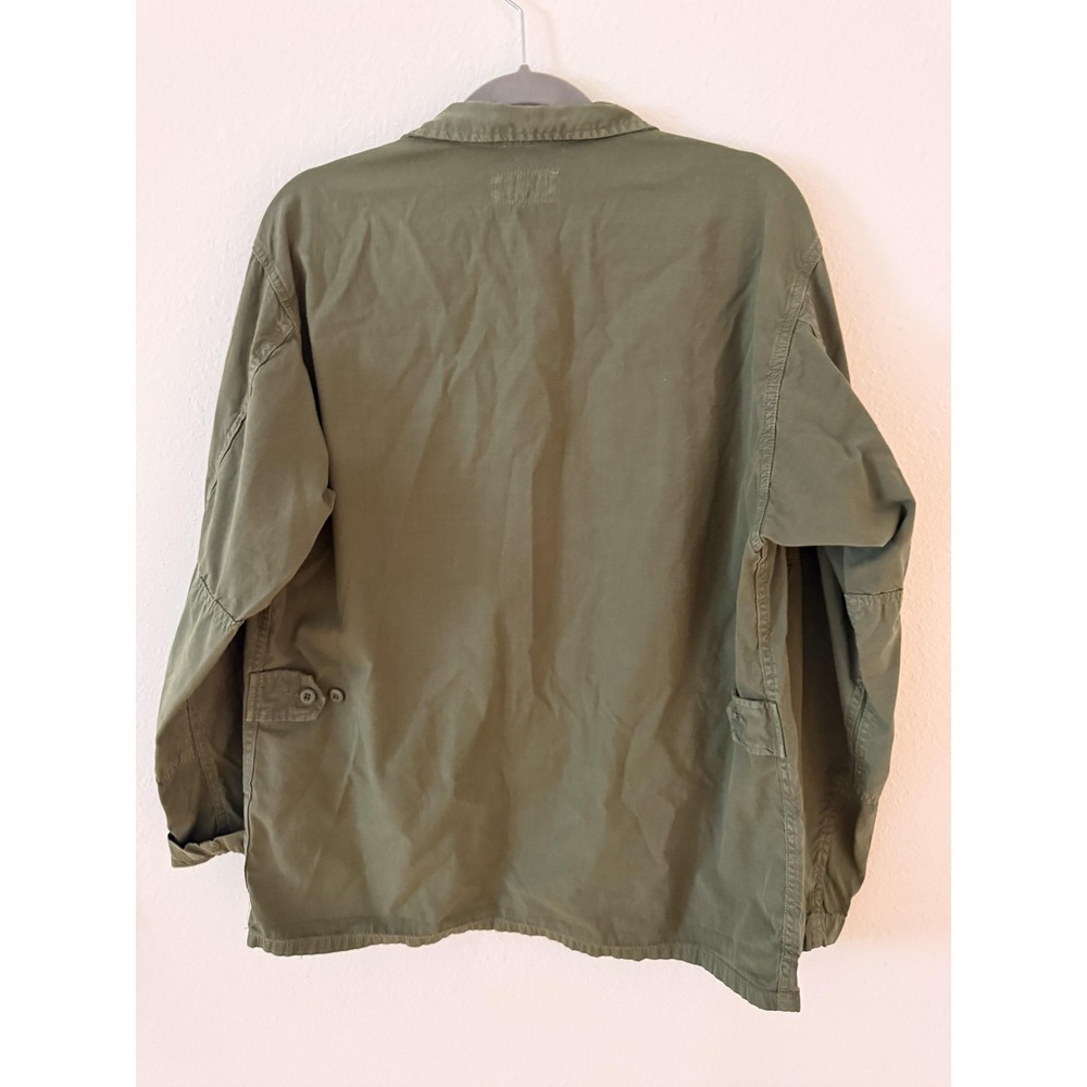 Tellason Jacket Mens Medium Green Cotton Military Field Utility Made In Italy - Picture 5 of 16